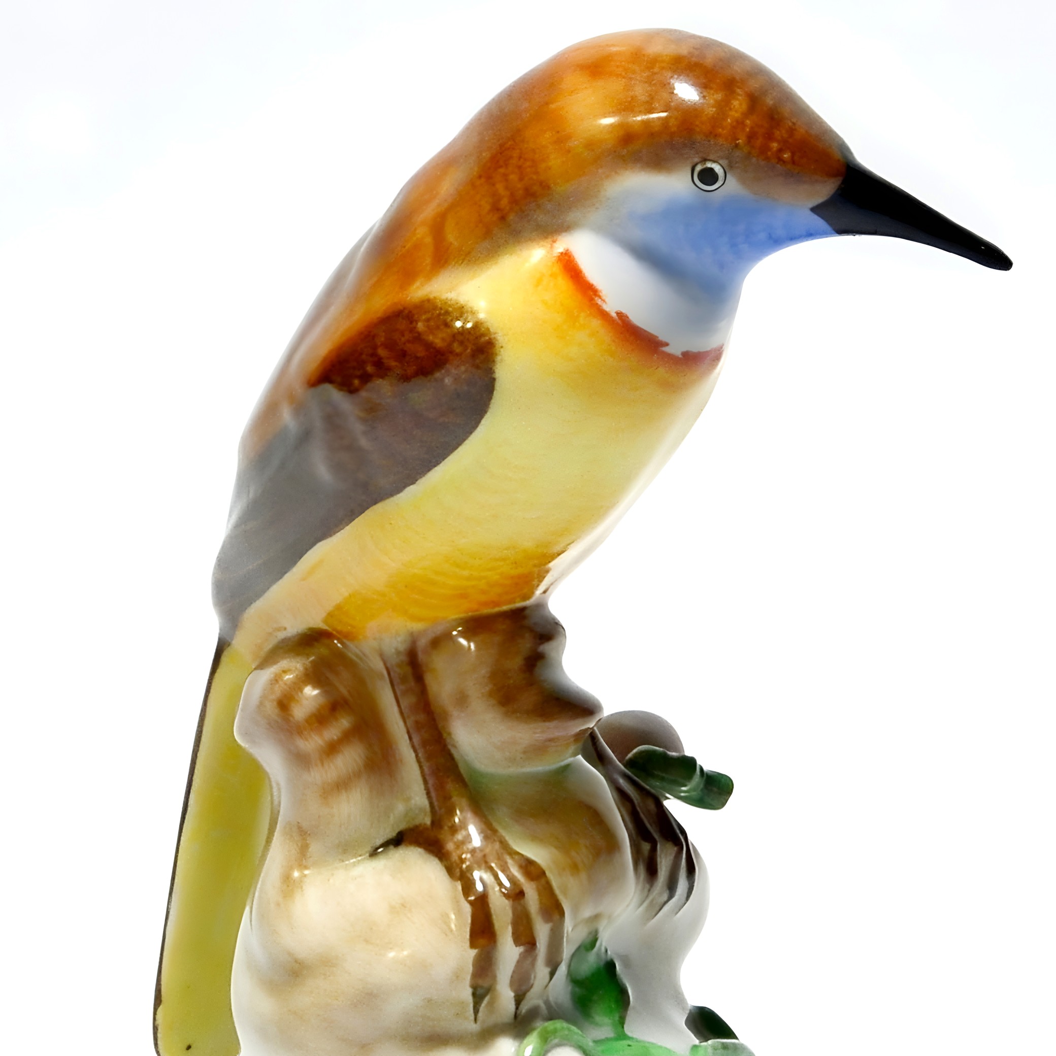 Herend Porzellan Vogelfigur, Handbemalte Nachtigall Skulptur, Vintage Sammler Deko, Ungarische Feine Porzellankunst, Elegante Geschenkidee